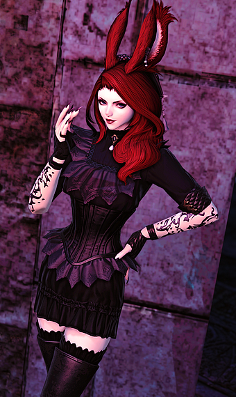 Victorian goth girl