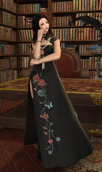 Elegant Black Flower Eorzea Collection