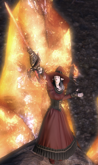 Fiery red mage | Eorzea Collection
