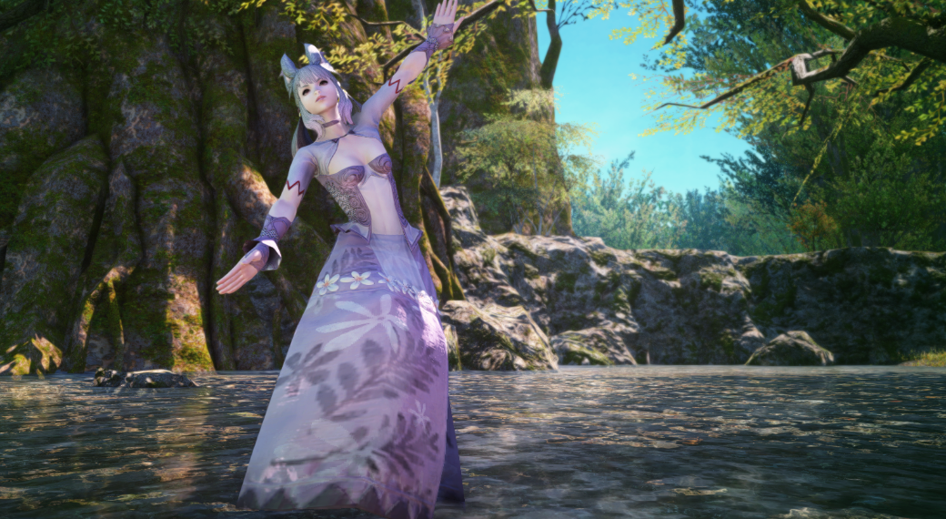 Iris Purple Woodbun Eorzea Collection