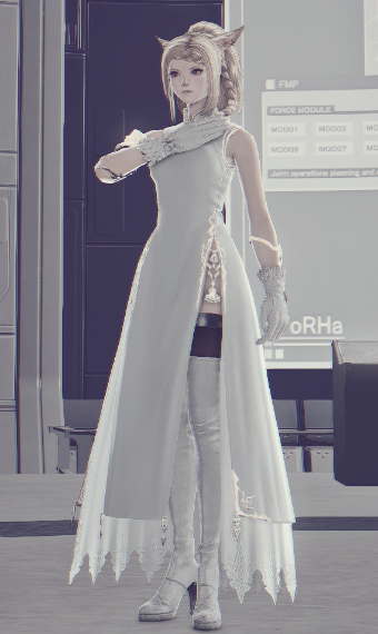 winkel Verbinding Iedereen NieR Automata Commander White | Eorzea Collection