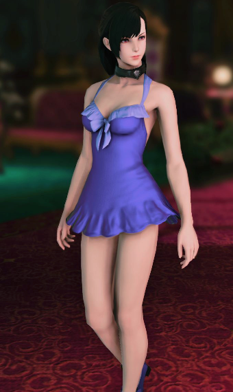 Final Fantasy Vii Tifa Blue Dress Eorzea Collection 