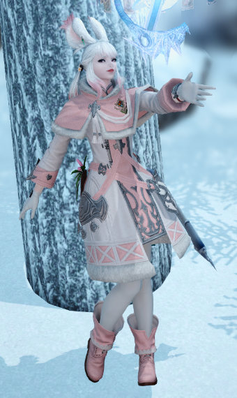 Pink Snow Bunny Eorzea Collect