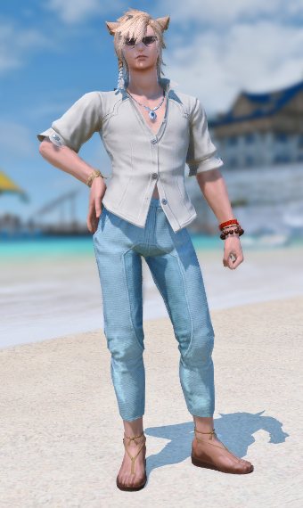 summer indigo shirt ffxiv